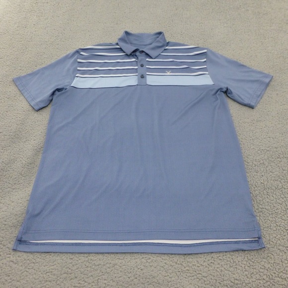 Callaway Other - Callaway Golf Polo Shirt Mens Large Blue Opti-Dri Striped Performance